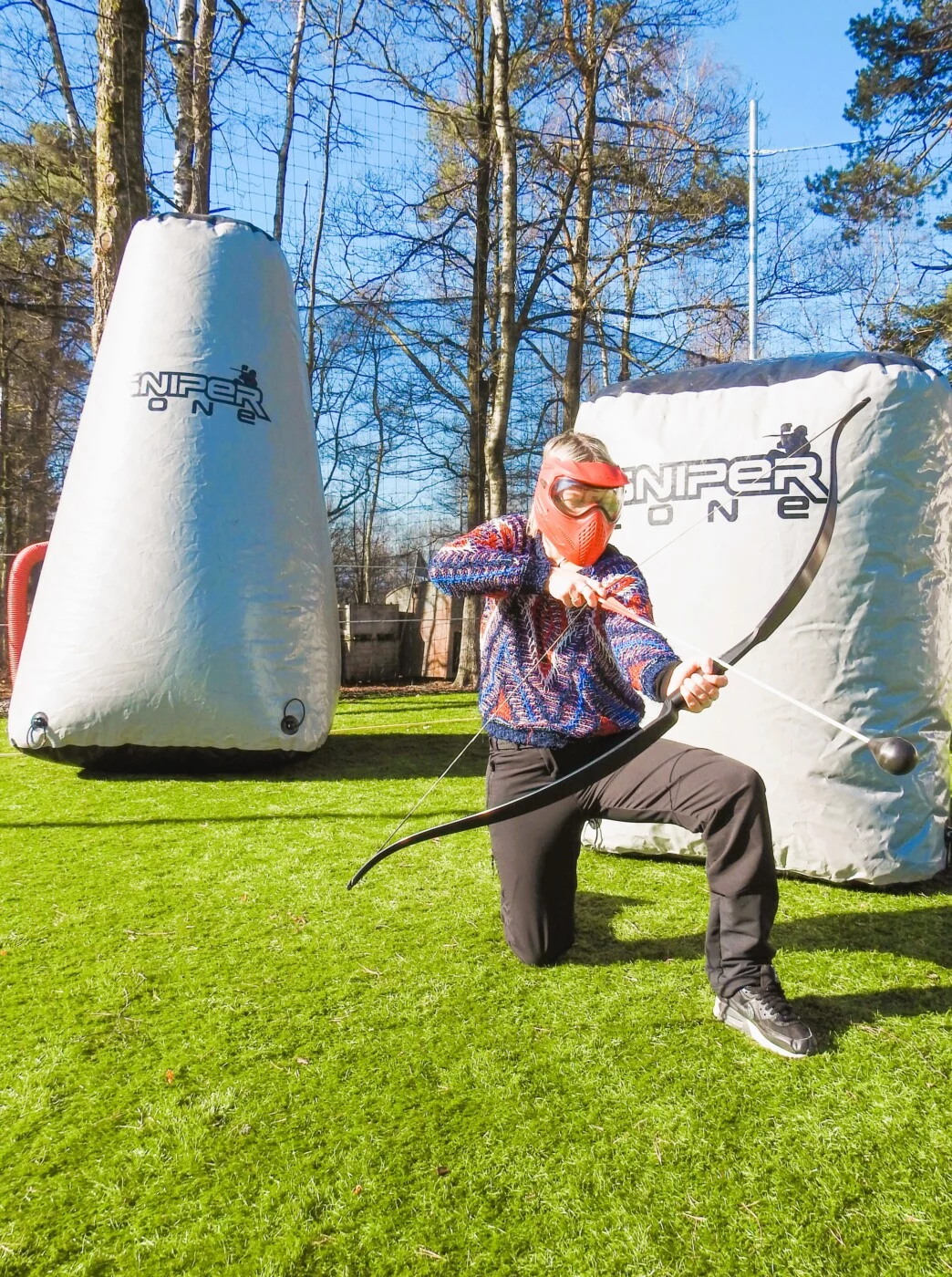 personne jouant à l'Arrow tag