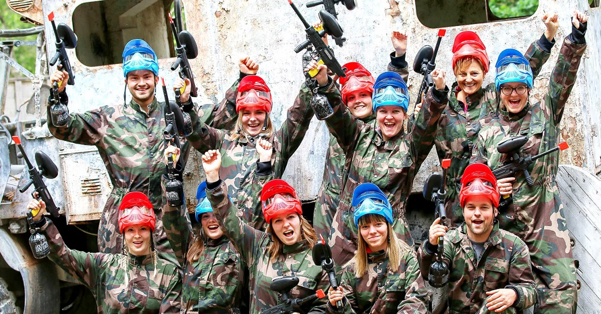 groupe mixte de paintball
